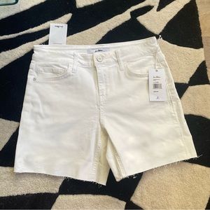 sam edelman white bermuda shorts